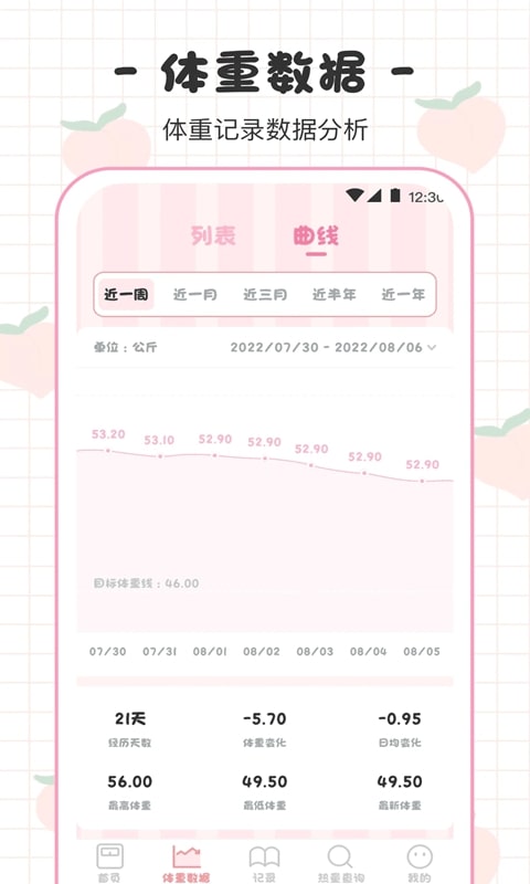 体重日记本截图3